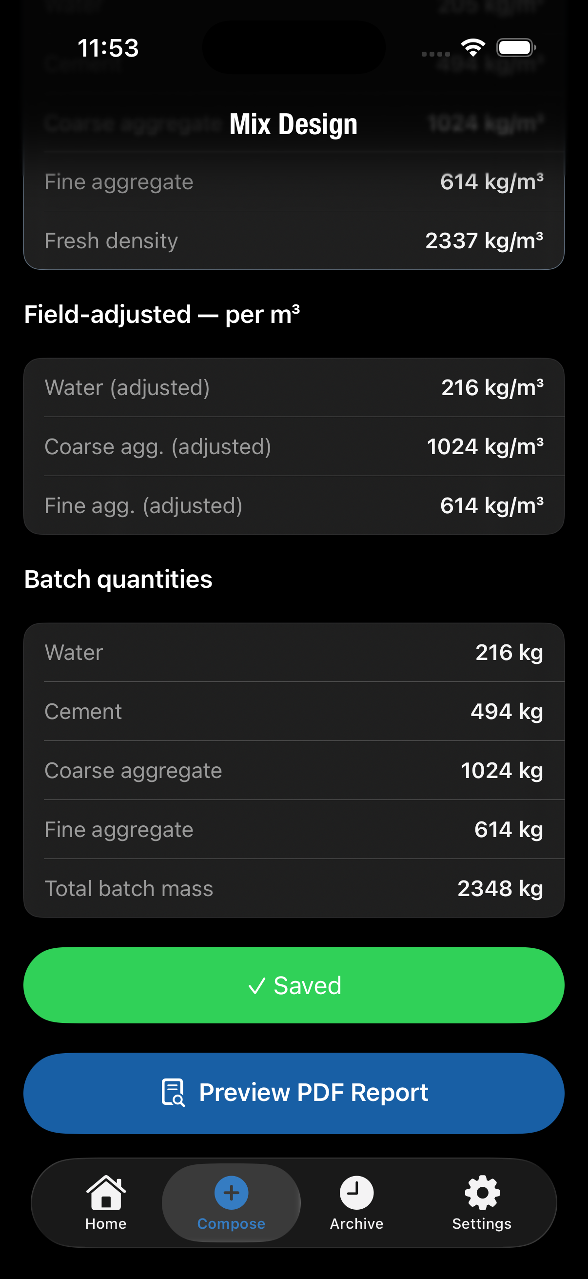 Batch Quantities